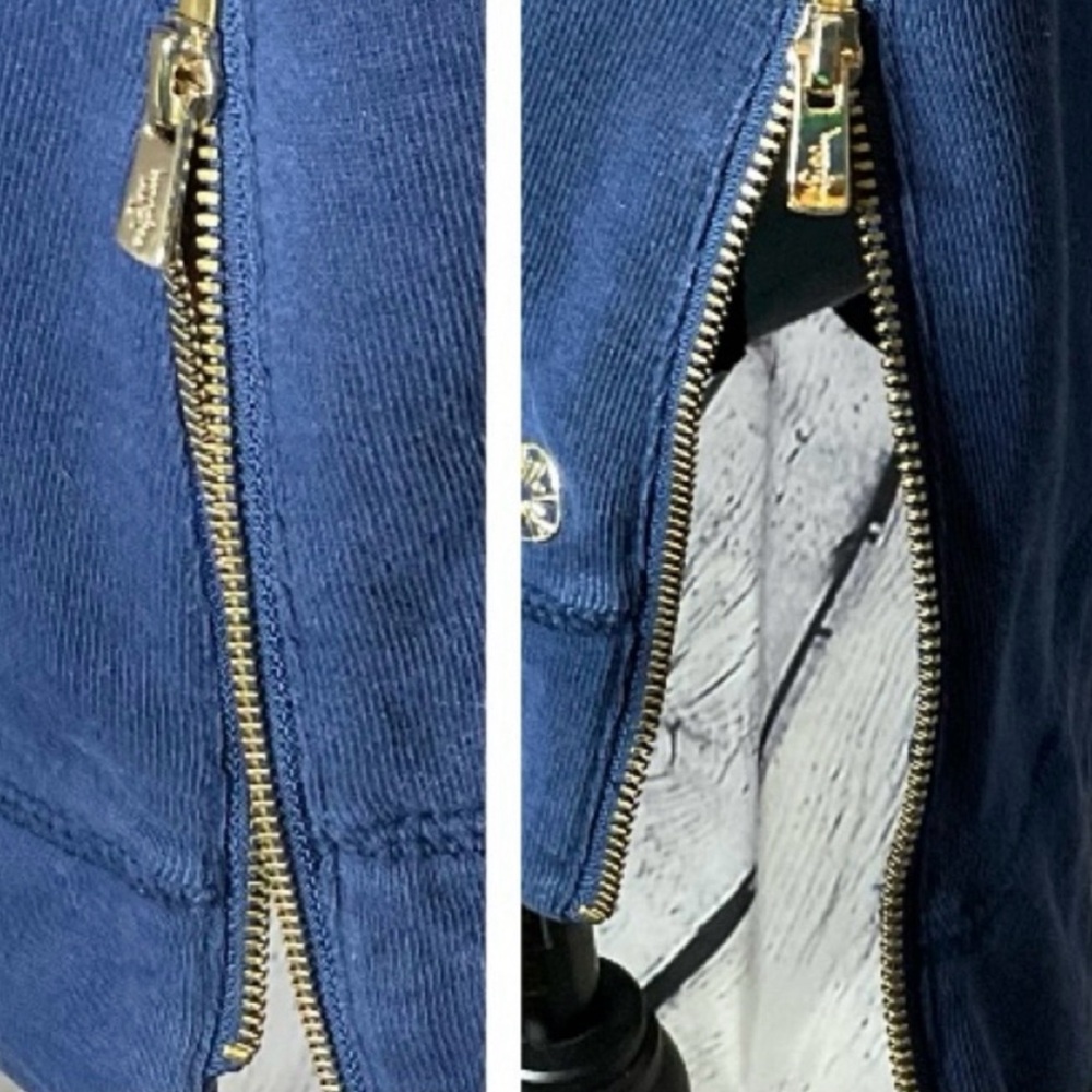 Lilly Pulitzer Luxletic Beach Comber Pullover Low Tide Navy Color Block Medium - Picture 14 of 16